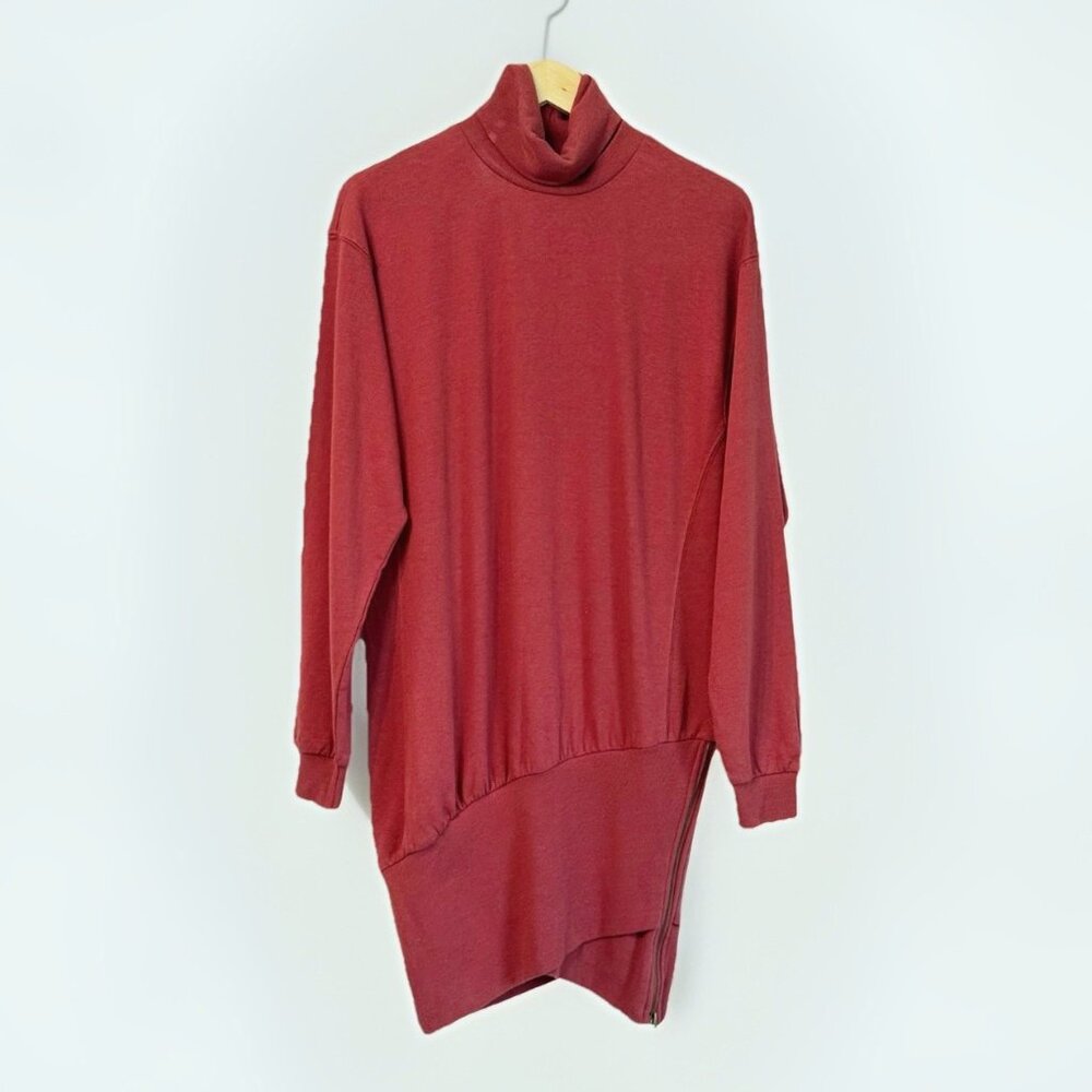 Young Fabulous & Broke Red Turtleneck Sweater Dress Sz Small Edgy Urban